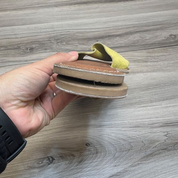 Beach By Matisse Bali Saffron Suede Slip On Sandals Women's Size 7 M - Picture 4 of 9